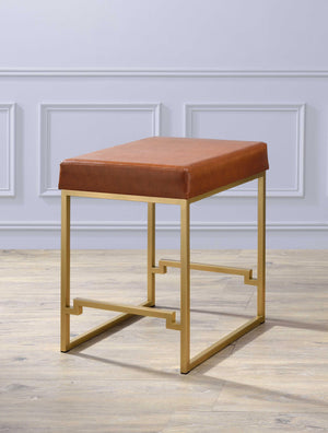 19" X 19" X 25" Light Brown Polyurethane Counter Height Stool (1Pc)