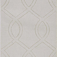 17" X 90" Ivory Polyester Rug