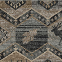 5'x7' Seafoam Machine Woven Lodge Indoor Area Rug