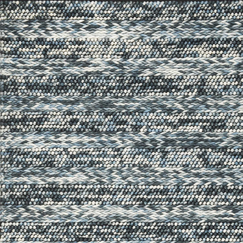 60" X 84" Blue Wool Rug