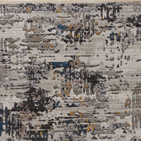 63" X 91" Ivory or Grey Polyester Rug