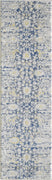 7'x12' Blue Grey Machine Woven Traditional Floral Indoor Area Rug