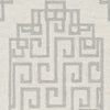 2' x 4' Ivory Grey Wool Area Rug