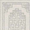 5' x 7' Ivory or Grey Geometric Lines Wool Indoor Area Rug