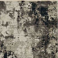63" X 91" Ivory or Charcoal Polyester Rug