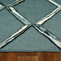 144" X 180" Charcoal or Silver Wool or Viscose Rug