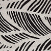 7'x10' Black White Machine Woven UV Treated Palm Tropical Indoor Outdoor Area Rug