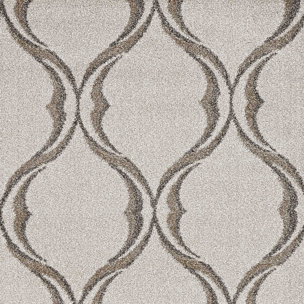 5' x 8' Sand Wavy Lines Area Rug