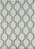 5' x 8' Sand Wavy Lines Area Rug