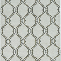 5' x 8' Sand Wavy Lines Area Rug