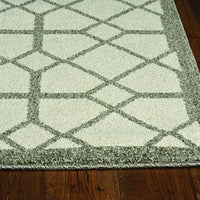 2' x 3' Ivory or Grey Diamond Pattern Accent Rug