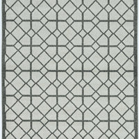 5' x 8' Ivory or Grey Geometric Tiles Area Rug