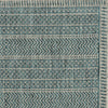 3'x5' Teal Machine Woven UV Treated Scandinavian Indoor Outdoor Rug