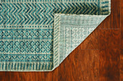 94" X 130" Teal Polypropylene Rug