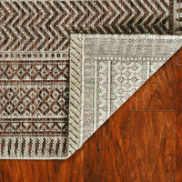 3' x 4' Mocha Polypropylene Area Rug