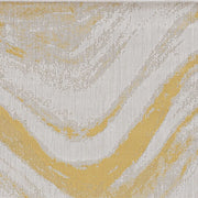 5'x7' Ivory Gold Machine Woven UV Treated Brushstrokes Indoor Outdoor Area Rug