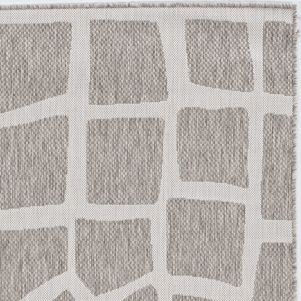 3' x 5' Ivory or Grey Polypropylene Area Rug