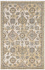 3'x5' Ivory Sand Machine Woven Vintage Traditional Floral Indoor Area Rug