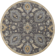 91" X 130" Taupe Wool Rug