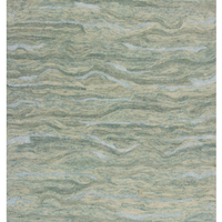 5'x7' Seafoam Blue Hand Tufted Abstract Indoor Area Rug