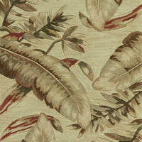 4'x6' Ivory Hand Tufted Tropical Plants Indoor Area Rug