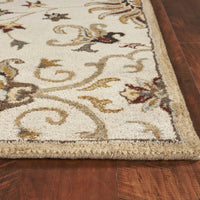 66" X 66" Champagne Wool Rug