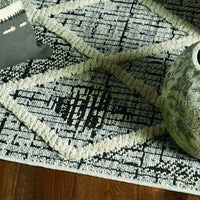 144" X 180" Charcoal Polyester Rug