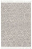 5'x8' Ivory Grey Machine Woven Scandinavian Indoor Area Rug