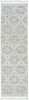 3' x 5' Ivory Beige Diamonds Area Rug with Fringe