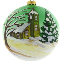 Mouth Blown Polish Glass Artistic Church Christmas Ornament