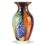 11" MultiColor Art Glass Vase