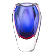 6" Mouth Blown Purple Art Glass Vase