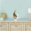 16" MultiColor Glass Art Angel Fish Centerpiece