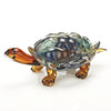 6" Mouth Blown Turtle Art Glass