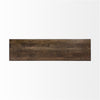 Rectangular Mango Wood-Medium Brown Top And Black Iron Base Accent Bench
