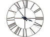 50" Round XL Industrial styleWall Clock with Open Back Face and Welded Iron Roman Numeral