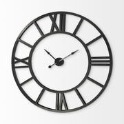 54" Round XL Industrial style Wall Clock with Open Face Desing