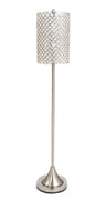 Metal Floor Lamp with Crystal Bead Shade