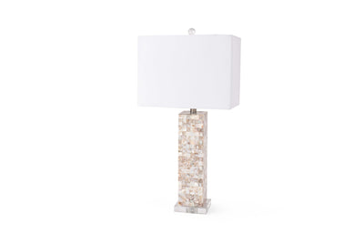 Set of 2 Mother of Pearl Coastal Table Lamps