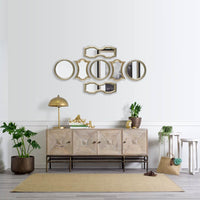 Gold Wood Frame Wall Mirror