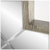 Grey Wood Frame Wall Mirror