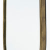 Oval Gold Metal Frame Wall Mirror