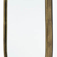 Oval Gold Metal Frame Wall Mirror
