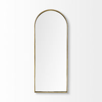 Arch Gold Metal Frame Wall Mirror