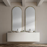 Arch Gold Metal Frame Wall Mirror