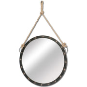 27" Round Metal Frame Wall Mirror
