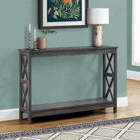 Rectangular Grey Hall Console Accent Table