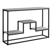 48" Rectangular Grey Wash Finish Hall Console Accent Table
