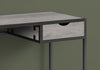 42" Grey and Dark Grey Metal Computer Desk