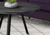 Round Black Reclaimed Wood with Black Metal Coffee Table